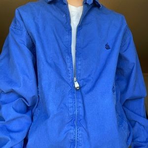 90s Nautica Soft Blue Jean Denim Full Zip
